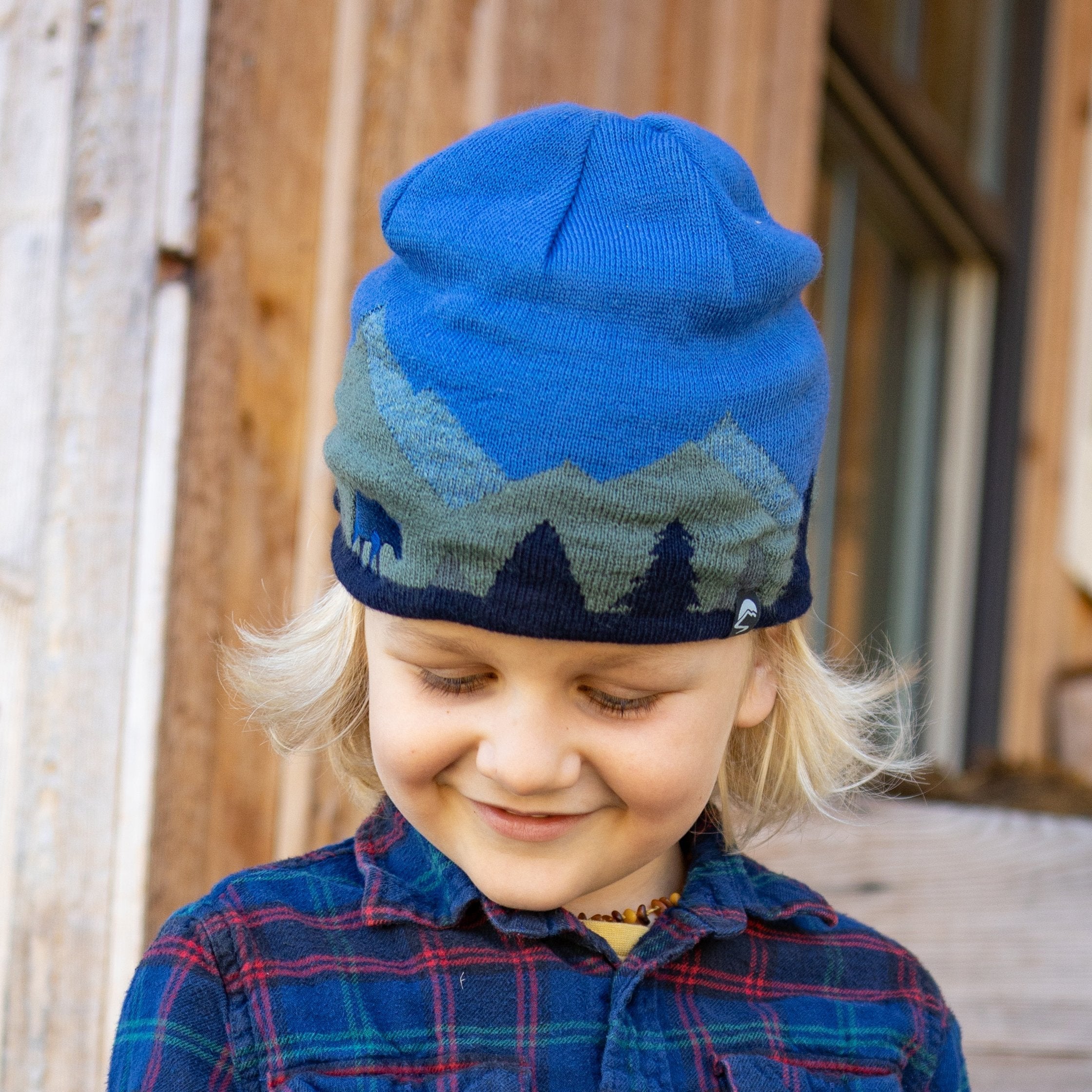 Kids' Forest Bear Beanie A0