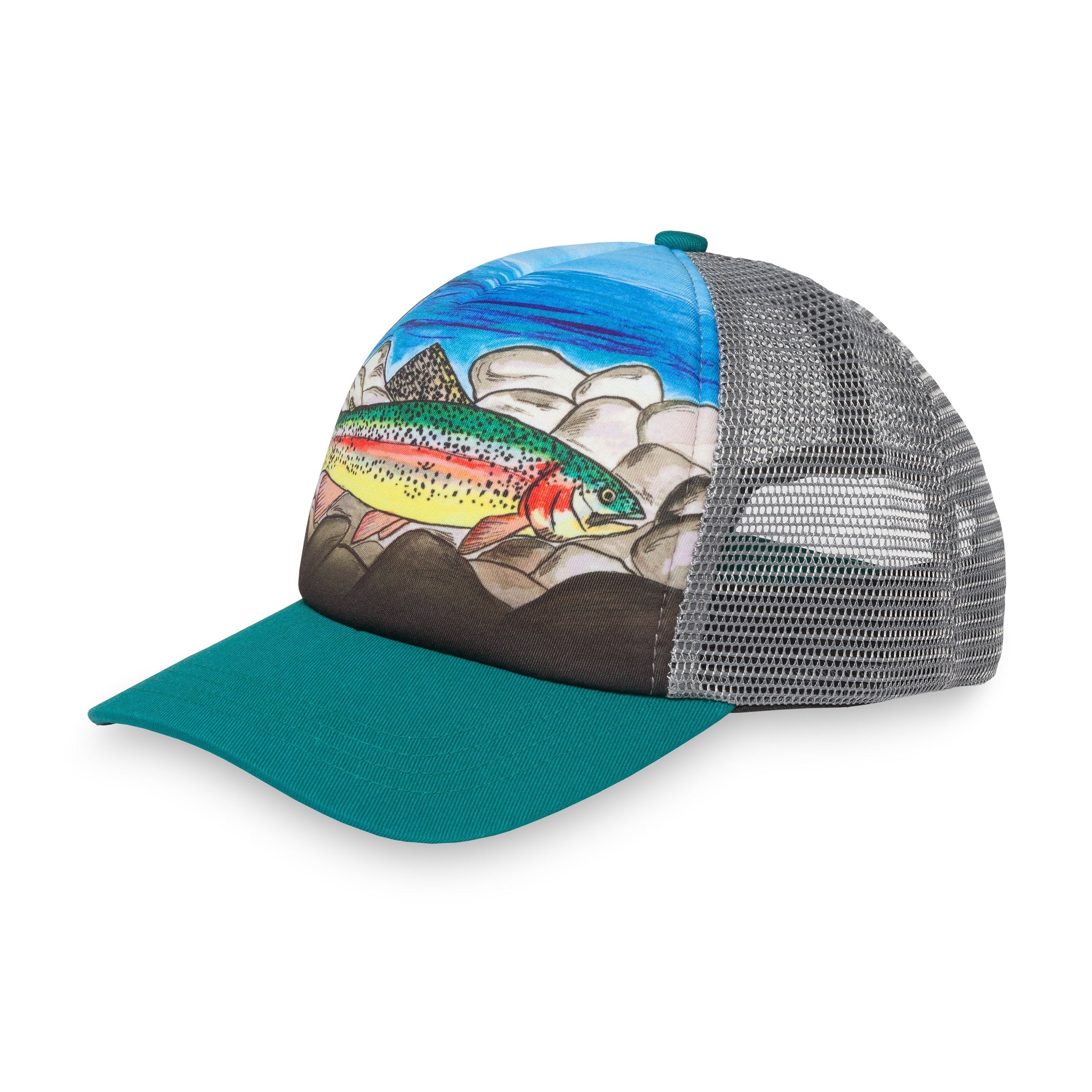 Kids' Rainbow Trout Trucker V1